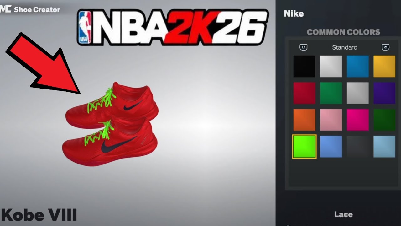Create Similar to Nike Reverse Grinch Shoes in MyCareer NBA 2k26