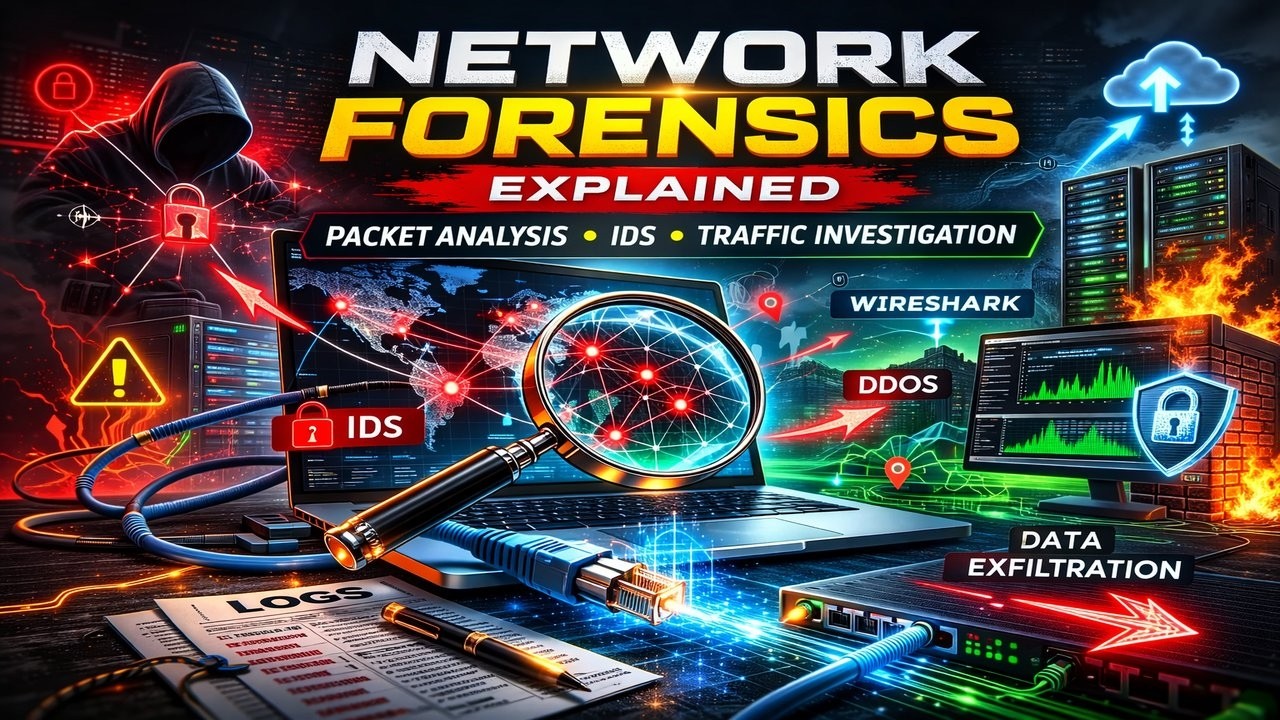 Network Forensics Explained | Packet Analysis, IDS & Traffic Investigation Deep Dive
