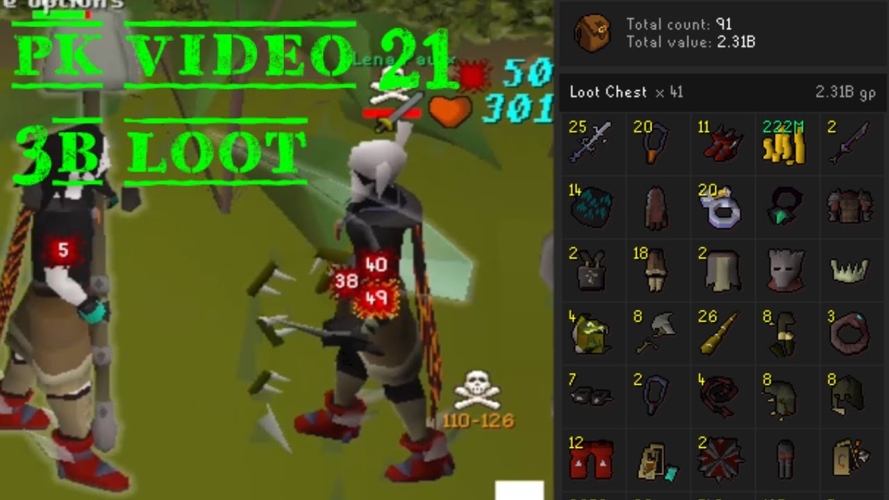 OSRS - 3B LOOT in 1 month HIGH RISK PK [21]