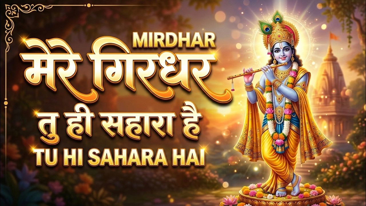 दुनिया का सबसे मीठा भजन | मेरे गिरधर तू ही सहारा है | Mere Girdhar Tu Hi Sahara Hai | Krishna Bhajan