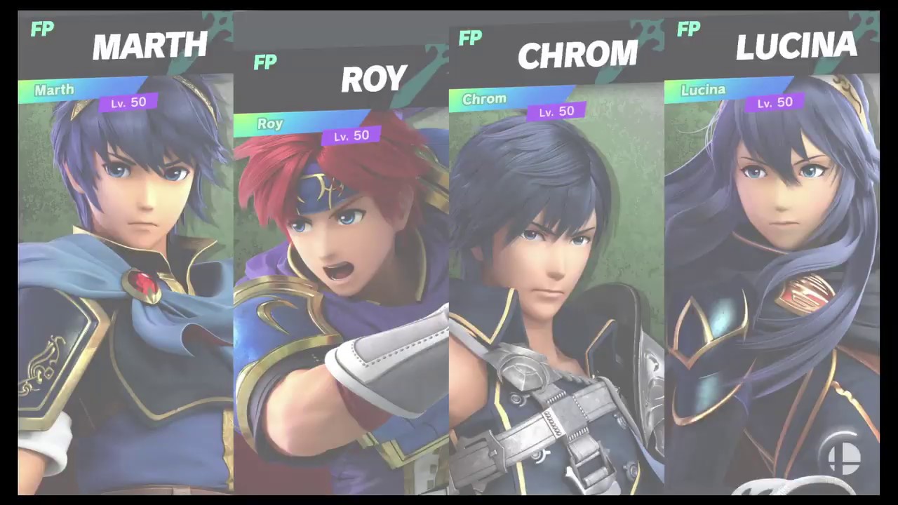 Super Smash Bros Ultimate Amiibo Fights   Request #6346 Marth vs Roy vs Chrom vs Lucina