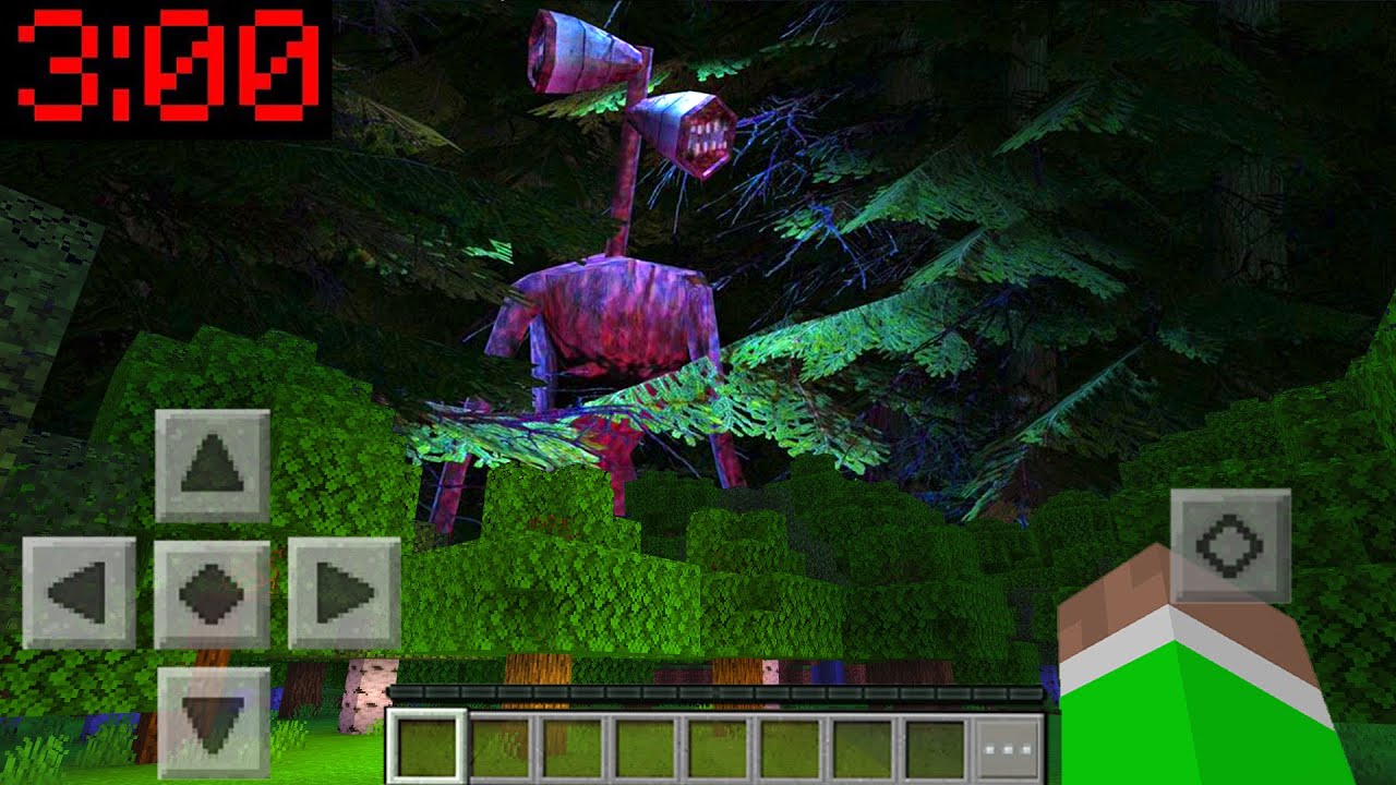 Minecraft PE : I FOUND SIREN HEAD IN MY WORLD AT 3:00AM