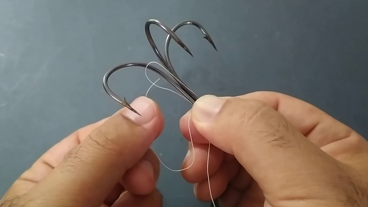 훌치기 바늘 만들기( Snagging rig for grey mullet)