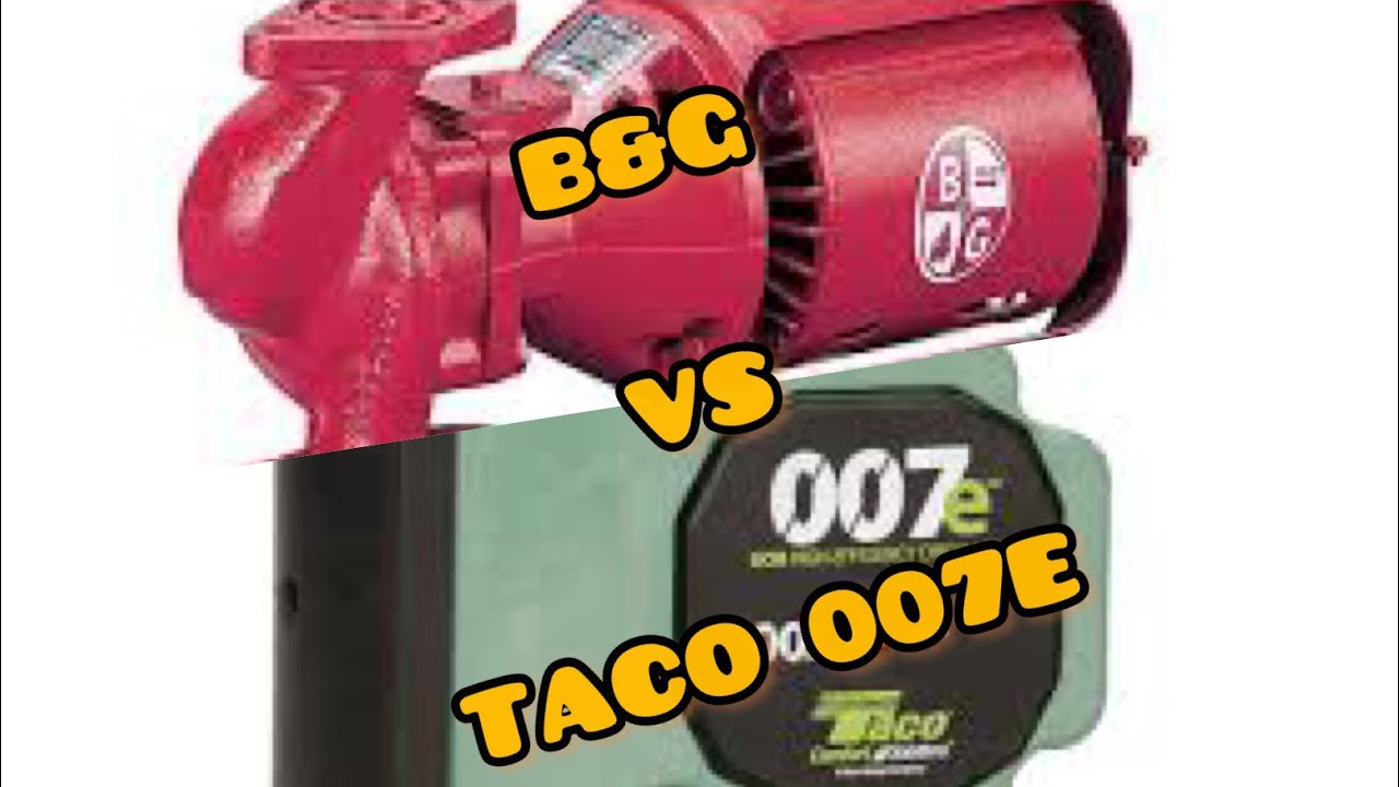 ANOTHER BAD B&G 100 SERIES 3 PIECE CIRCULATOR BEING REPLACED WITH TACOS NEW 007E