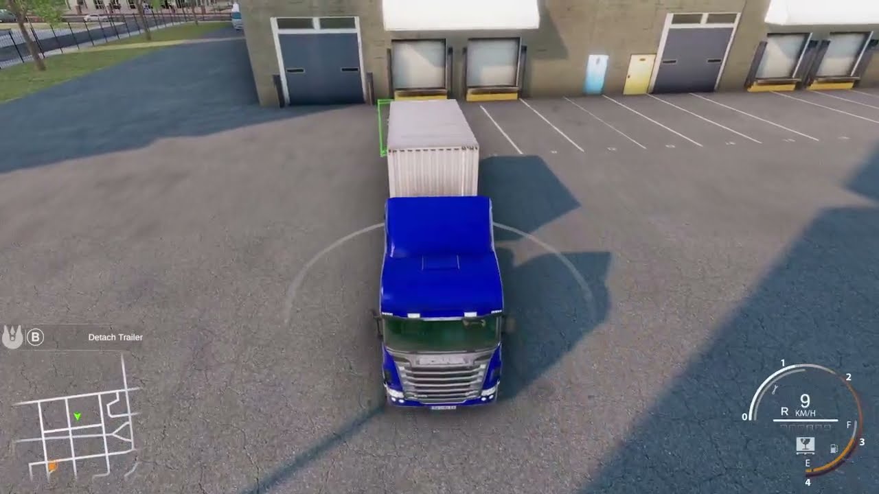 Trucks and logistics simulator gameplay