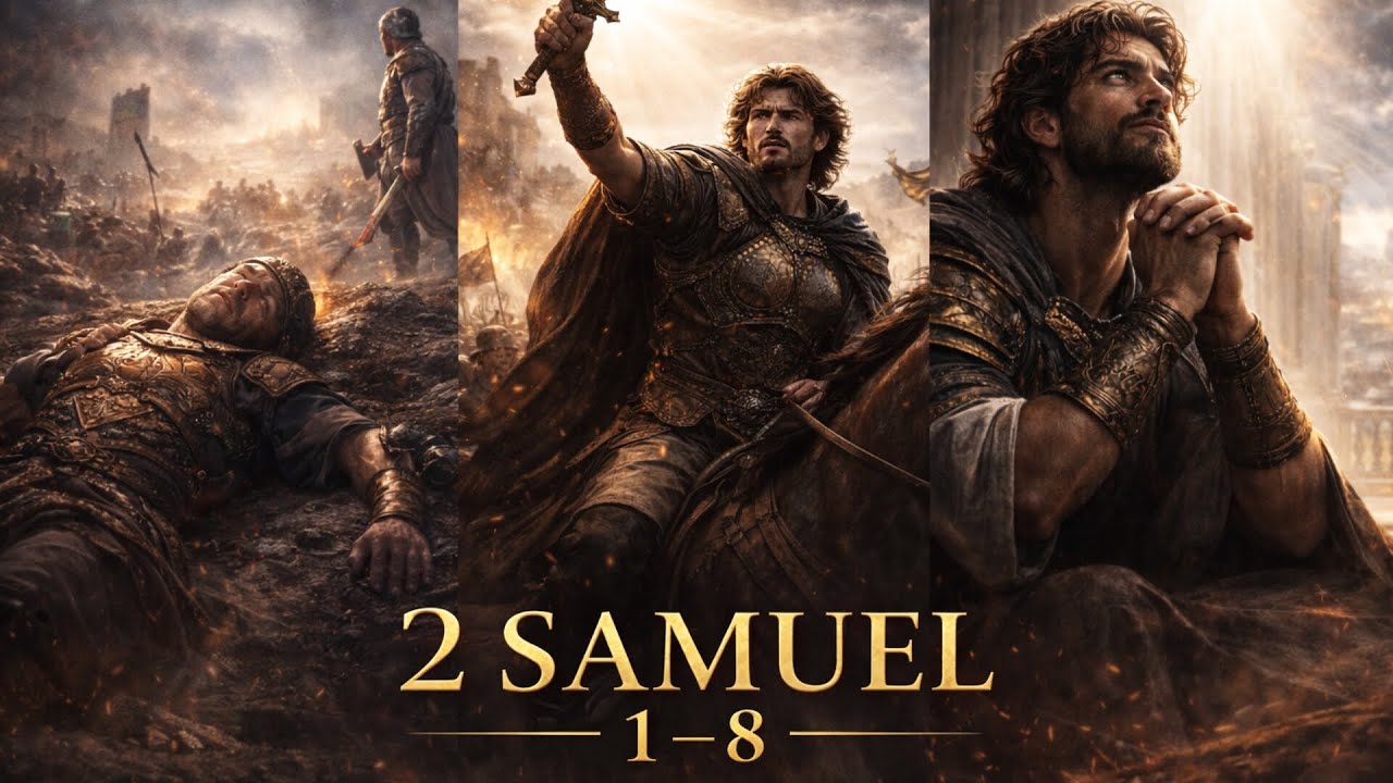 O reinado de Davi | 2 Samuel 1 a 8 | Consolidando o reino | Bíblia Music 