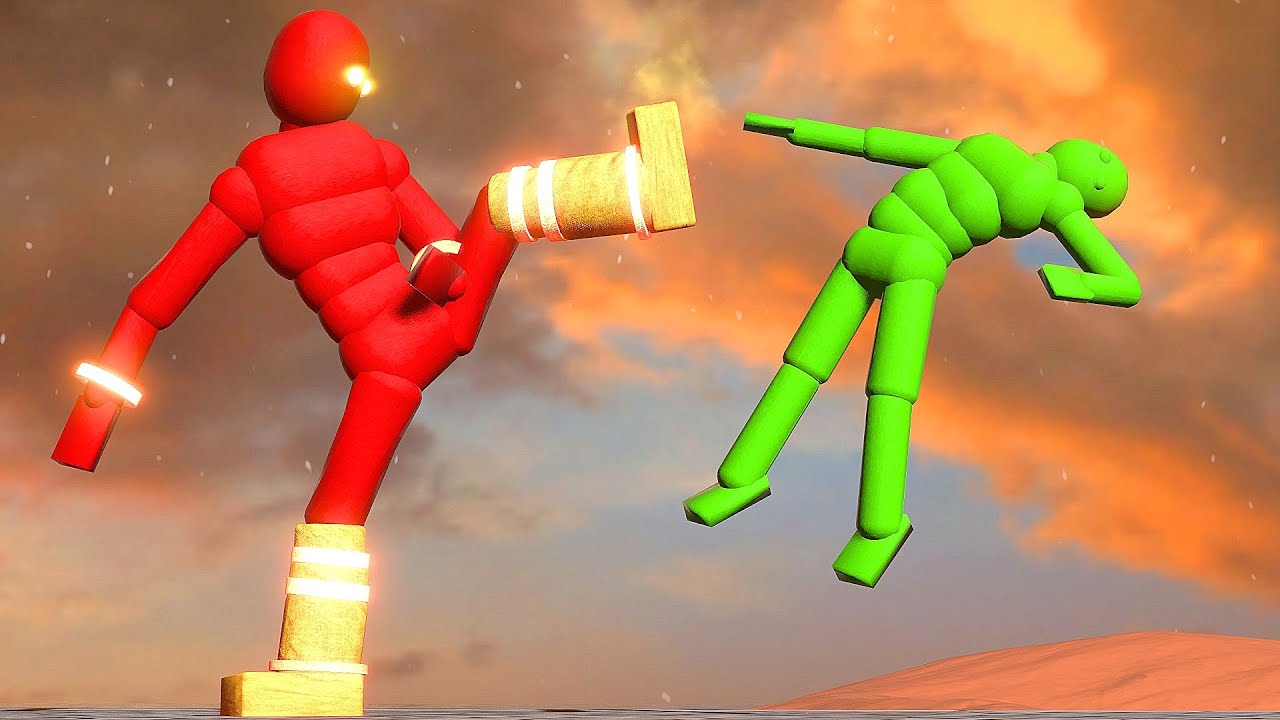 Super Kicker NPC Fights the Smart AI! (with Active Ragdoll Physics)
