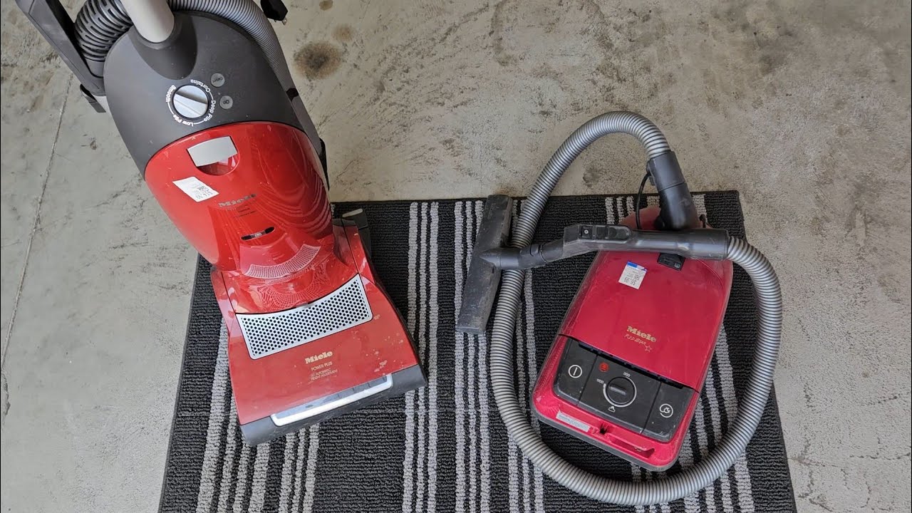 Miele Red Star Canister Vacuum & Dynamic U1 Salsa PowerLine Upright Vacuum