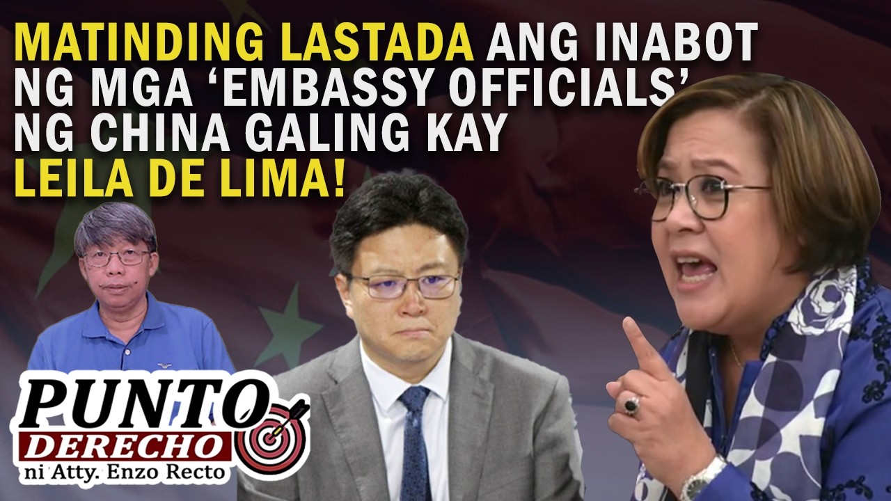 MATINDING LASTADA ANG INABOT NG MGA ‘EMBASSY OFFICIALS’ NG CHINA GALING KAY LEILA DE LIMA!
