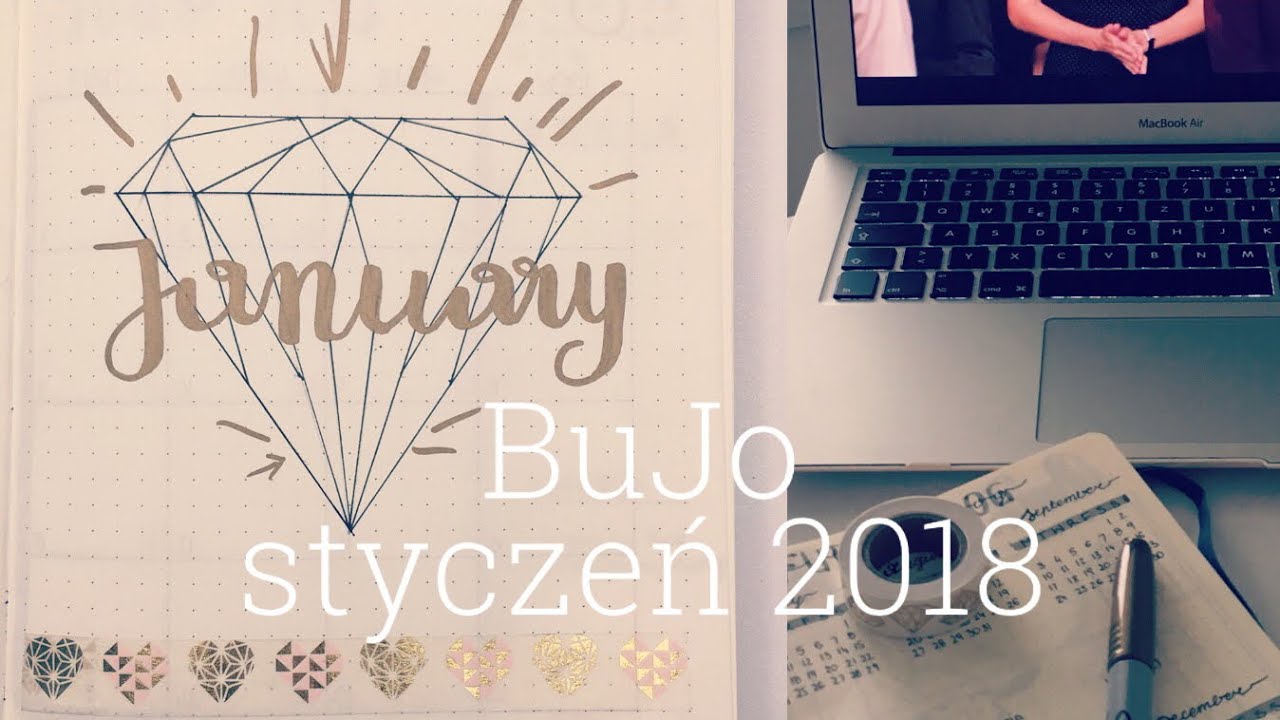 BuJo Styczeń 2018 | Jessica Drewnicka