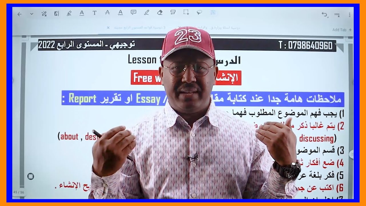 شرح الكتابة الحرة Free writing - التعبير -  توجيهي جيل 2006