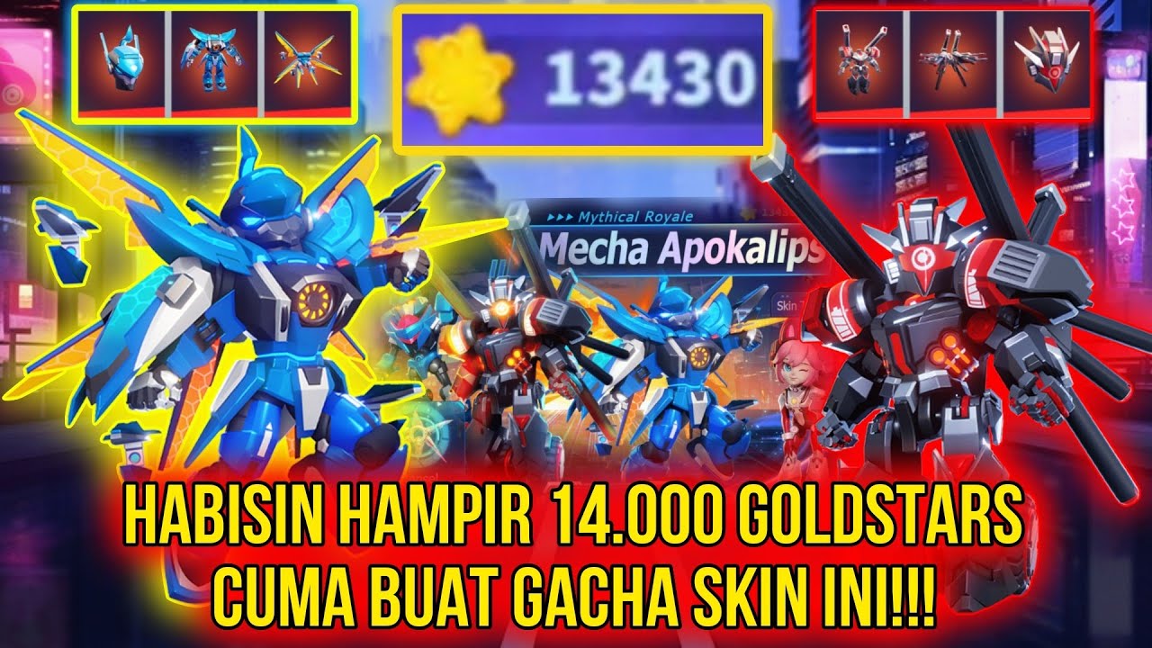 Gacha Semua Skin Mecha Mitos Terbaru!!! Habis Hampir 14.000 Goldstars!!!😭 - Super Sus Indonesia