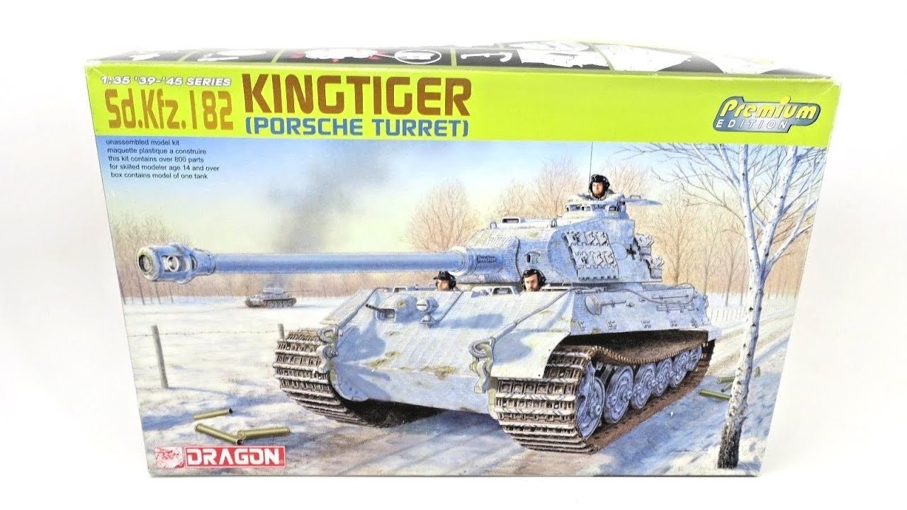 обзор 6312 Dragon 1/35 Sd.Kfz.182 Kingtiger Porsche Turret