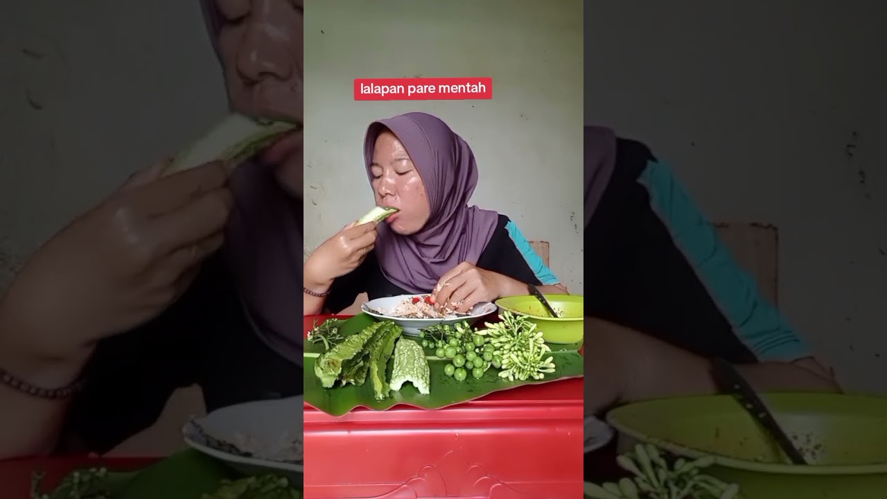 coba lalapan pare mentah