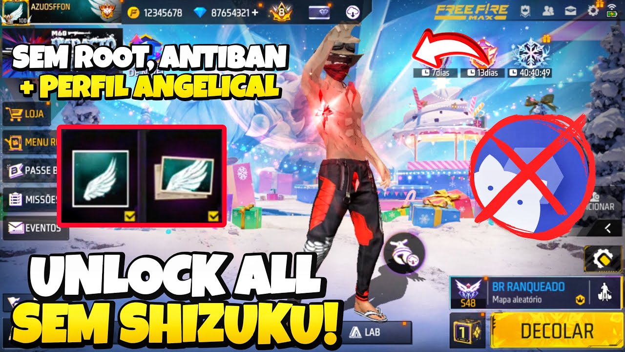 (SAIU, UNLOCK VIP😱) COMO COLOCAR UNLOCK ALL NO FREE FIRE ATUALIZADO - LIBERE TODAS AS SKINS DO FF
