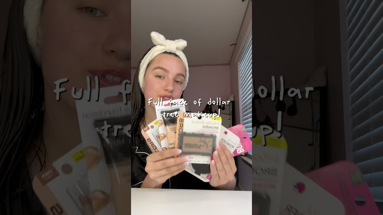 Doing a full face using only dollar tree makeup #dollartree #makeup #productreview #grwmcosmetics