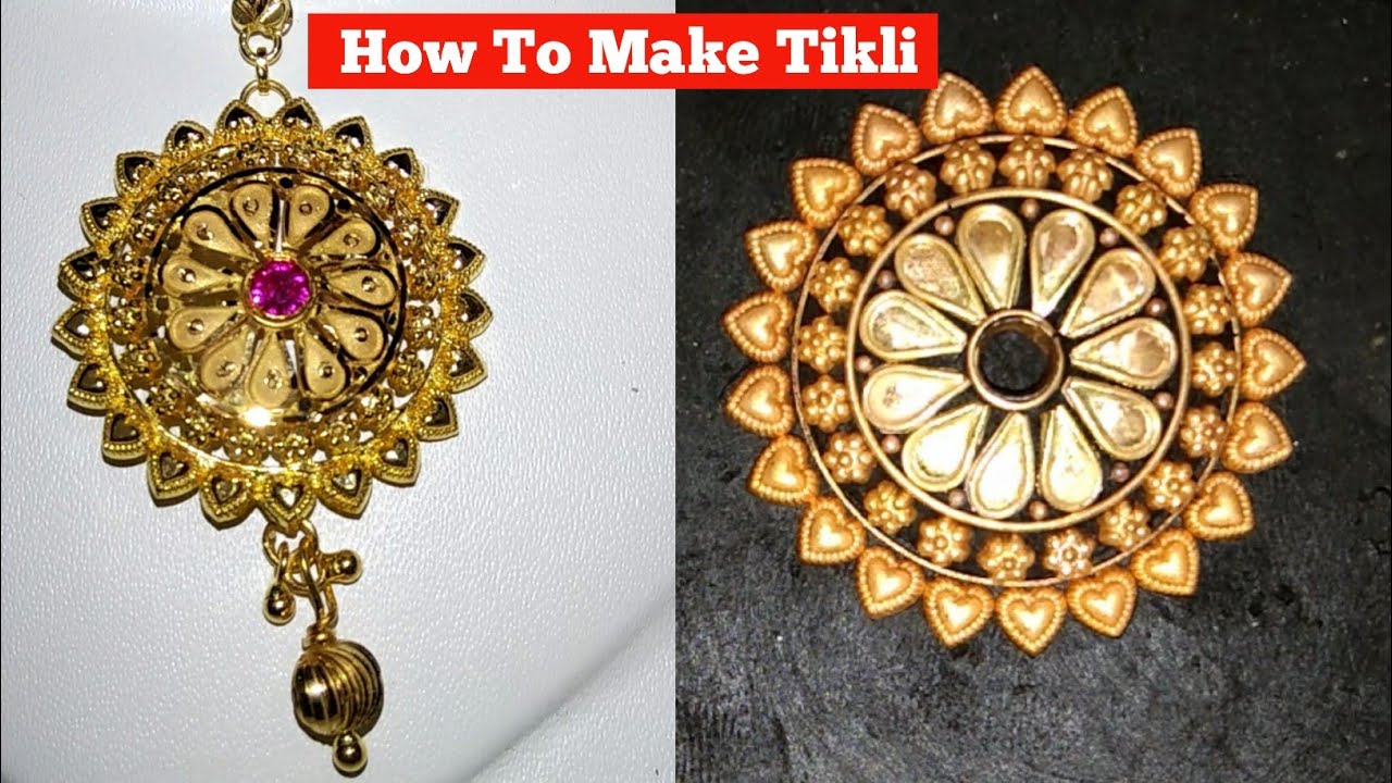 Gold Tikli Design And Making , how to make gold tikli , gold ornaments making, gold making by swapan