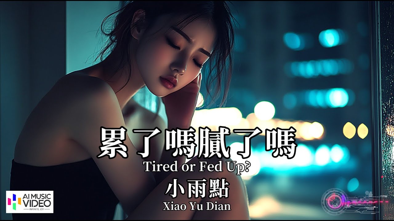 【高清MV】小雨點  - 累了嗎膩了嗎【Pinyin Eng Sub AI音乐视频 繁体拼音英文动态字幕 】Xiao Yu Dian 【小雨点  -  累了吗腻了吗】