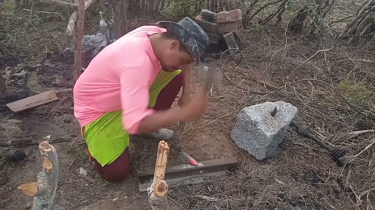 Fazendo minhas ferramentas de cortar pedra