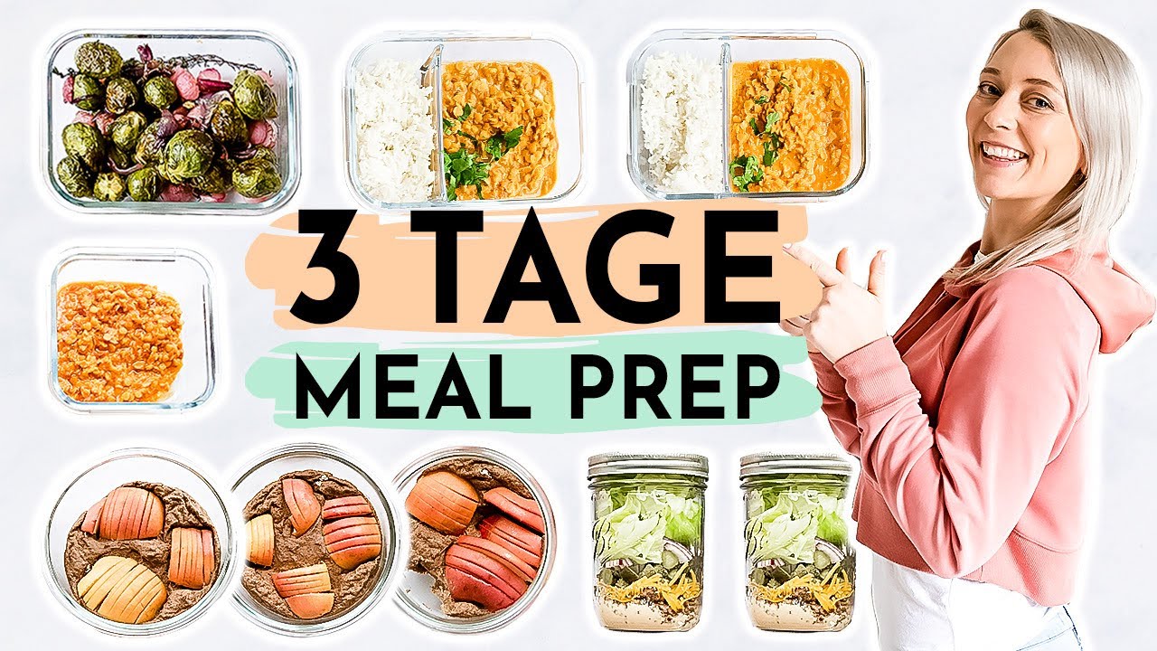 3 TAGE MEAL PREP | Rezepte zum Abnehmen 🍏proteinreich & schnell