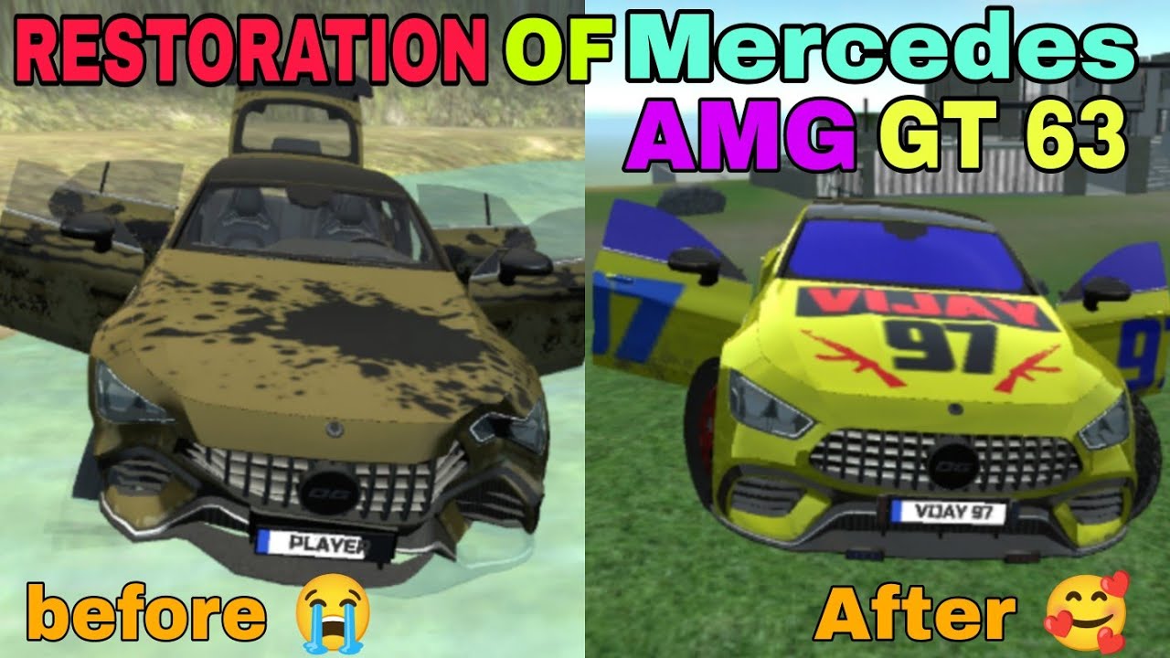 Restoration Of Mercedes benz AMG GT 63 in Car Simulator 2