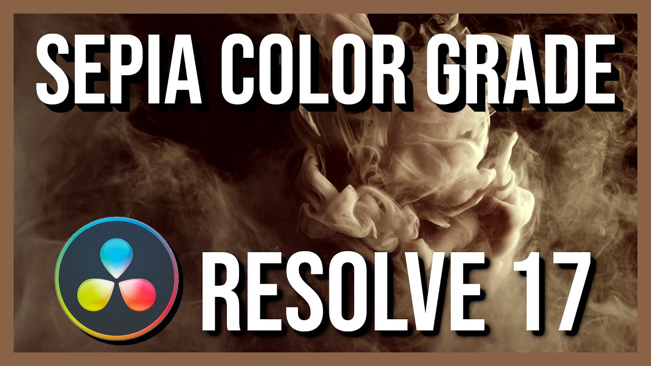How to Sepia Monochrome Color Grading in DaVinci Resolve 17