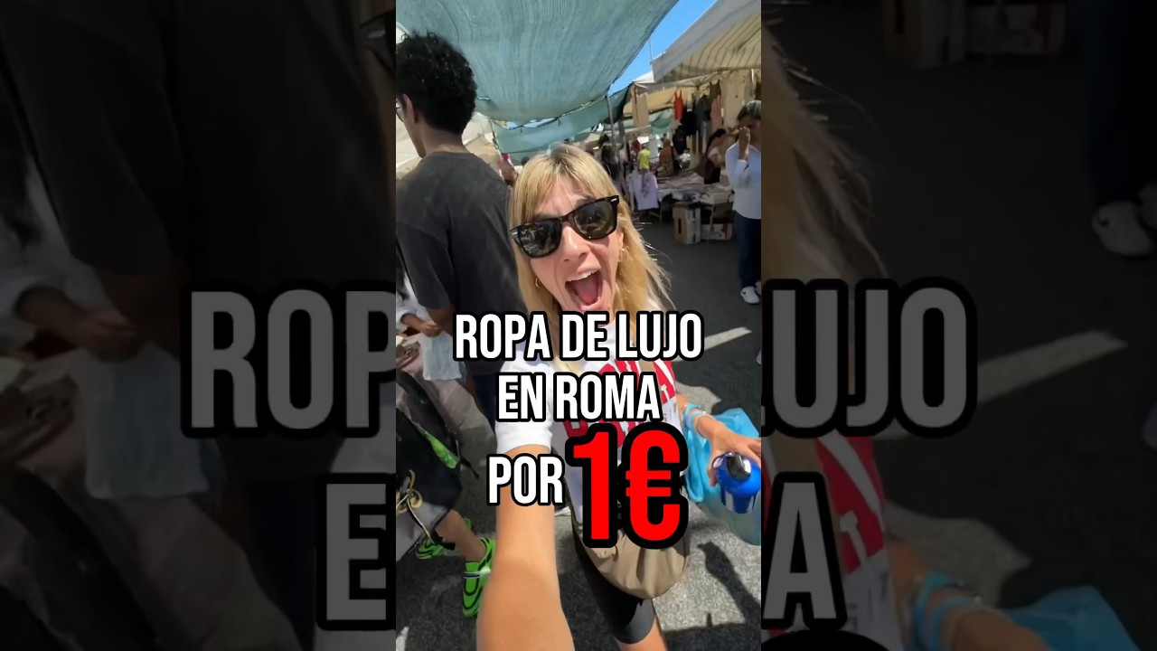 Ropa de lujo en Roma por UN EURO!! #portaportese #viajararoma #Roma #mercato #tipsroma #ropadelujo