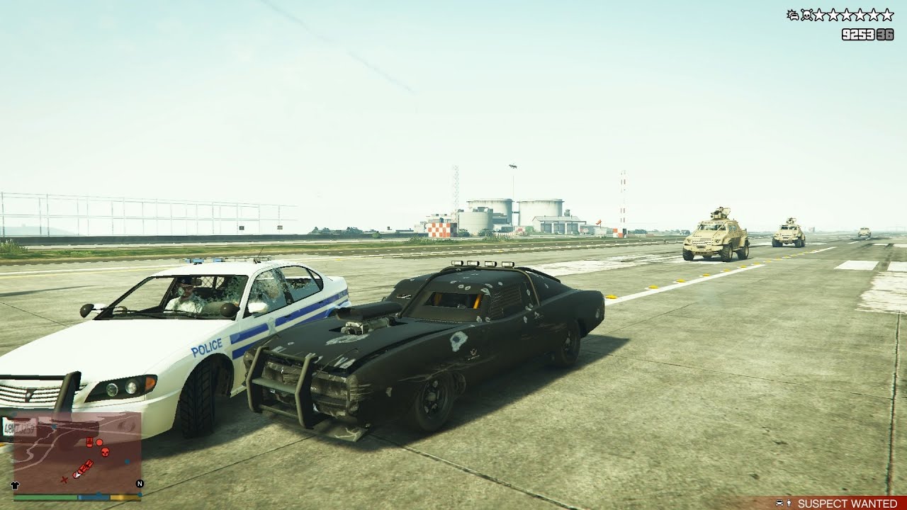 GTA V Duke O' Death Police Chase Rampage  + Six Star Wanted Level Escape