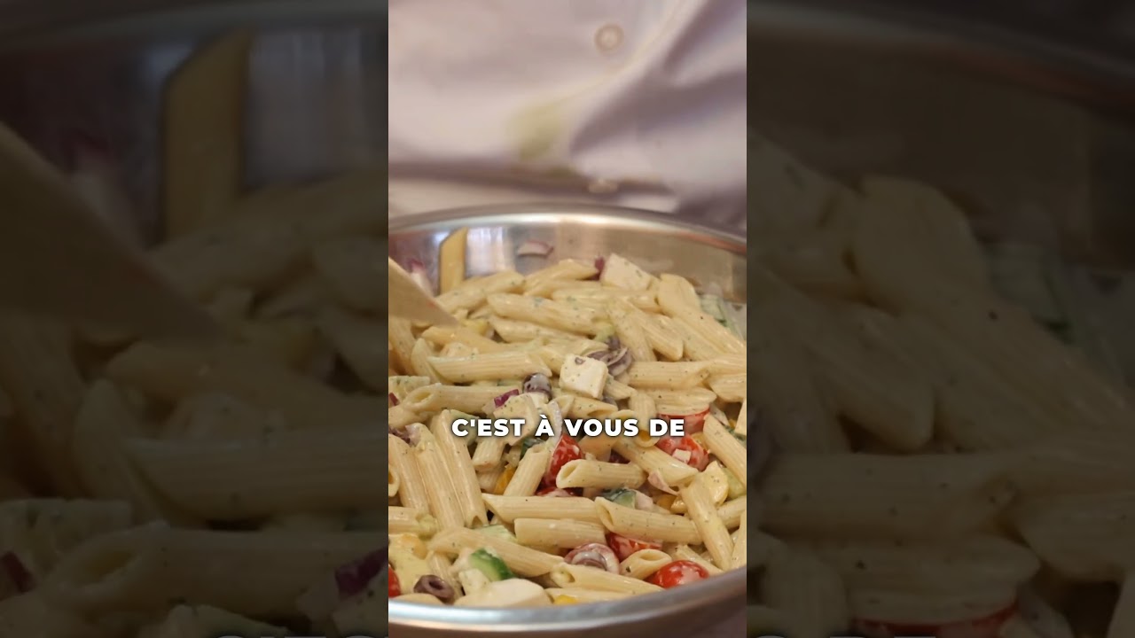 Salade de p&acirc;tes grecque  #recette #food #cuisine #salad #recipe