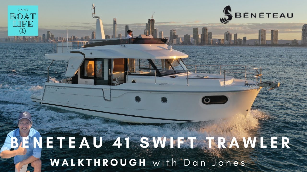 Beneteau 41 Swift Trawler - AMAZING SUNSET plus WALKTHROUGH with Dan Jones