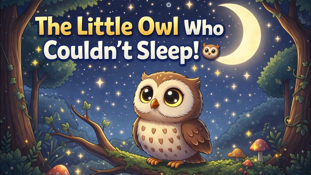 This Little Owl  🦉 Couldn’t Sleep,  💤🌛 | Magical Bedtime Story for Kids✨