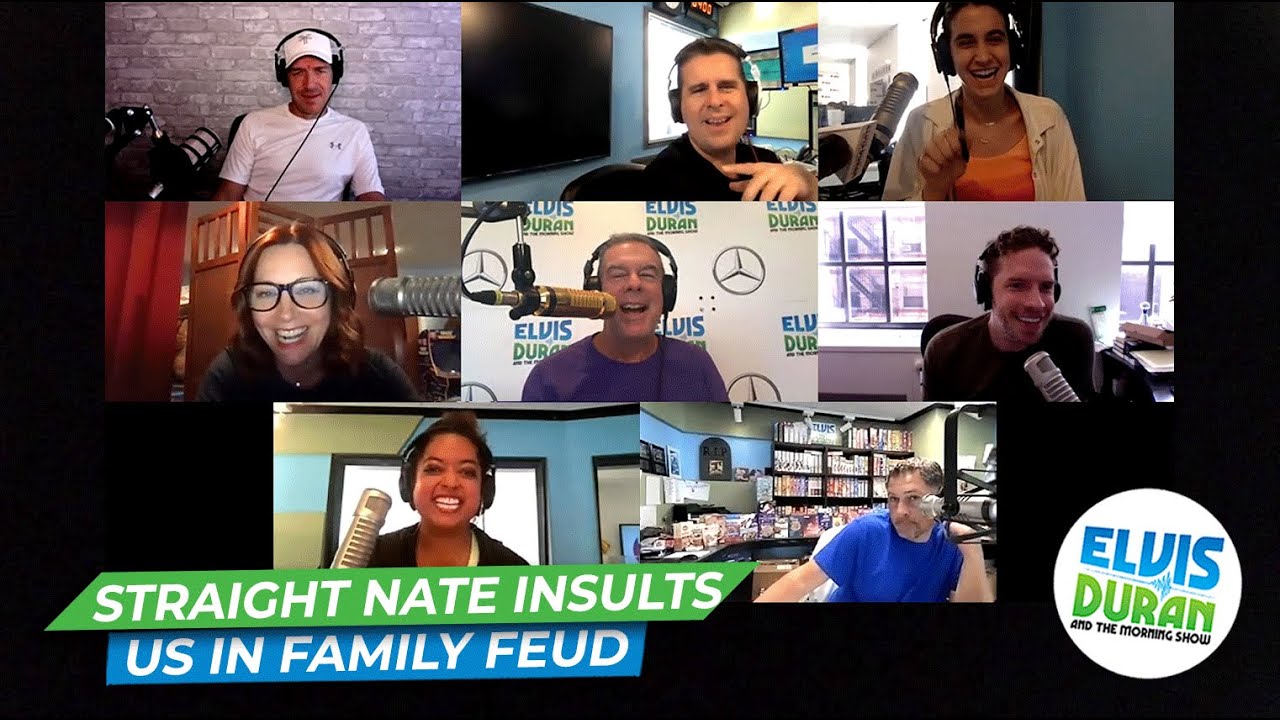Straight Nate Insults Us In Family Feud | Elvis Duran Exclusive