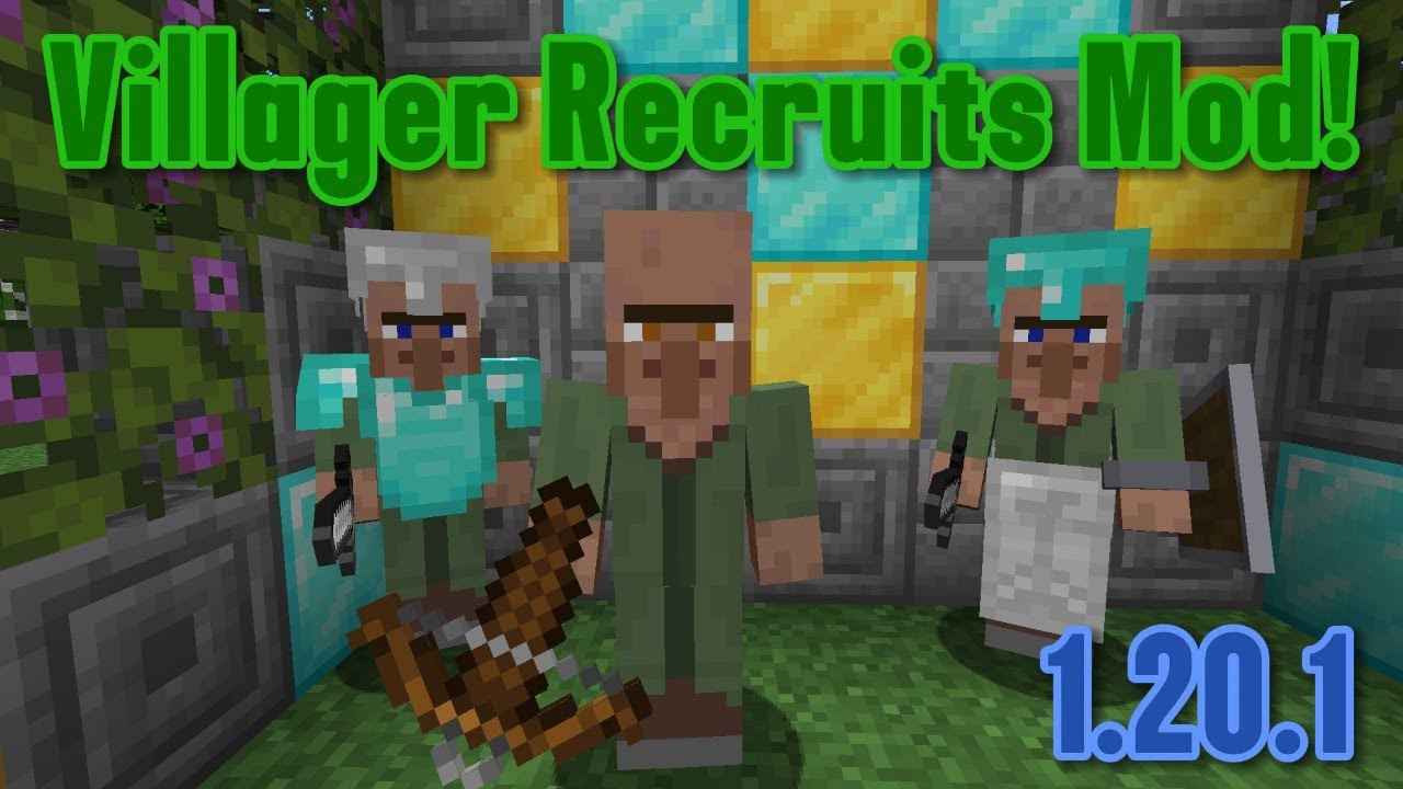 Villager Recruits Minecraft Mod 1.20.1!