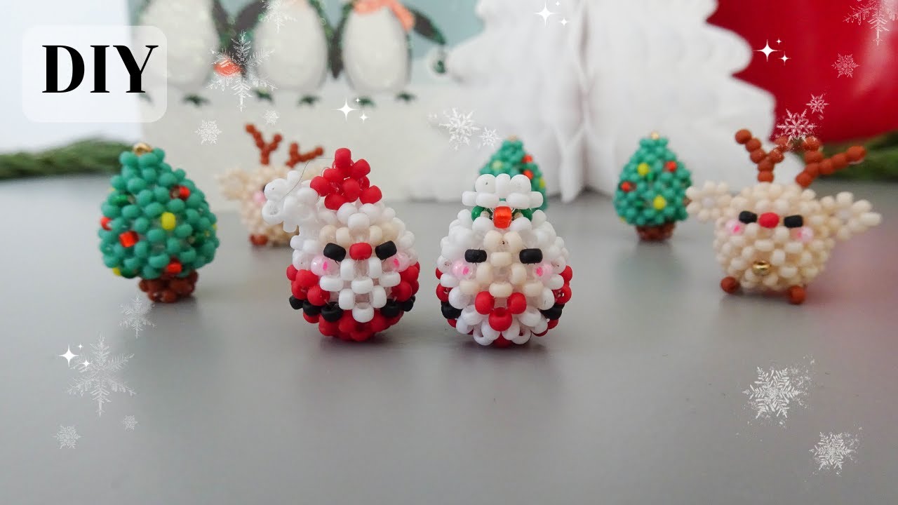 DIY Beaded Mrs. Claus Tutorial | Handmade Christmas Ornament