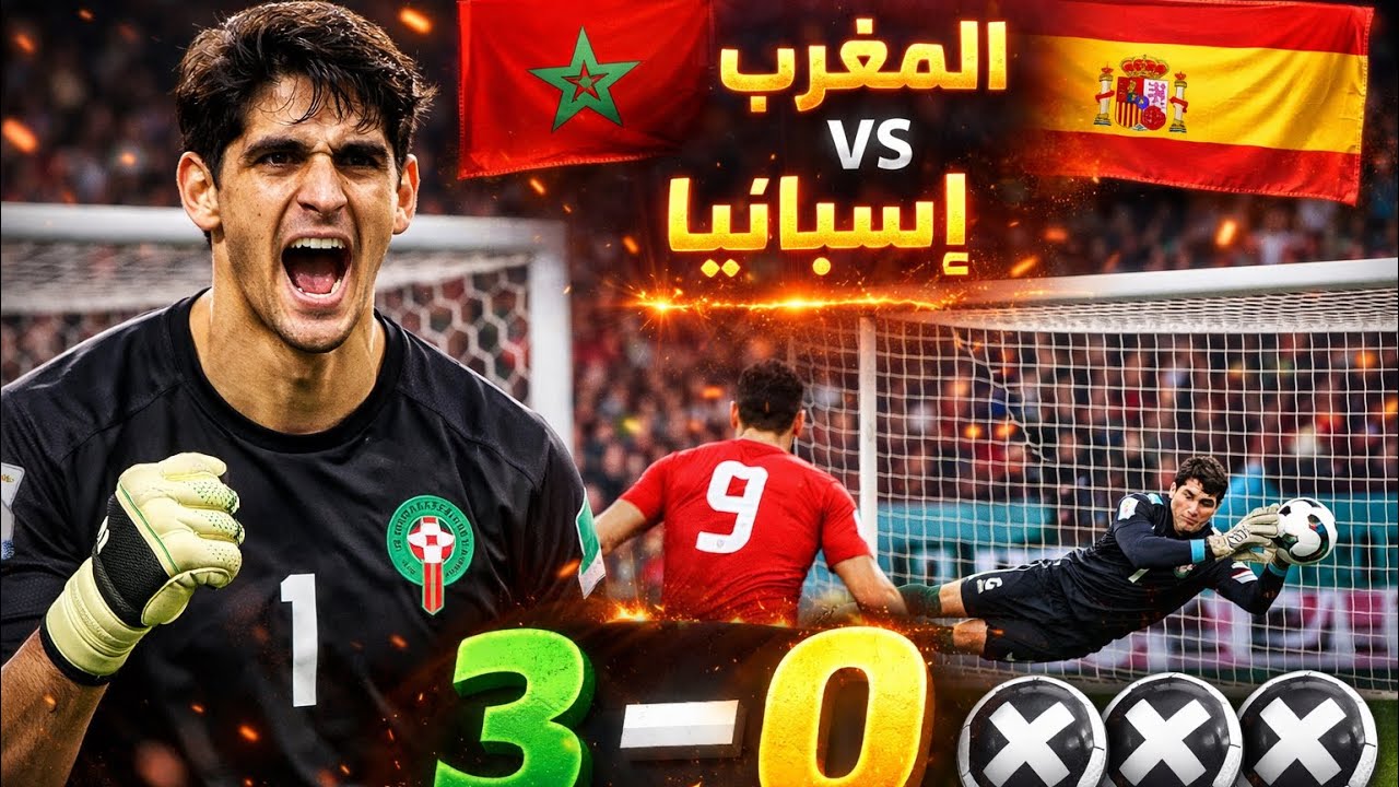 ‏ركلات الترجيح المغرب وإسبانيا كأس العالم قطر 2022 (المغرب3-إسبانيا 0 )￼