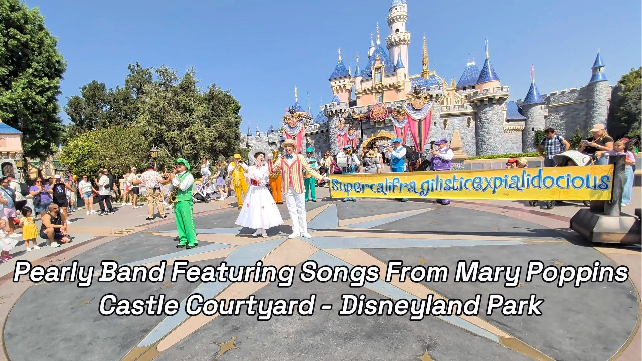 Pearly Band at Castle Courtyard Featuring Songs From Mary Poppins 4K - Disneyland Park