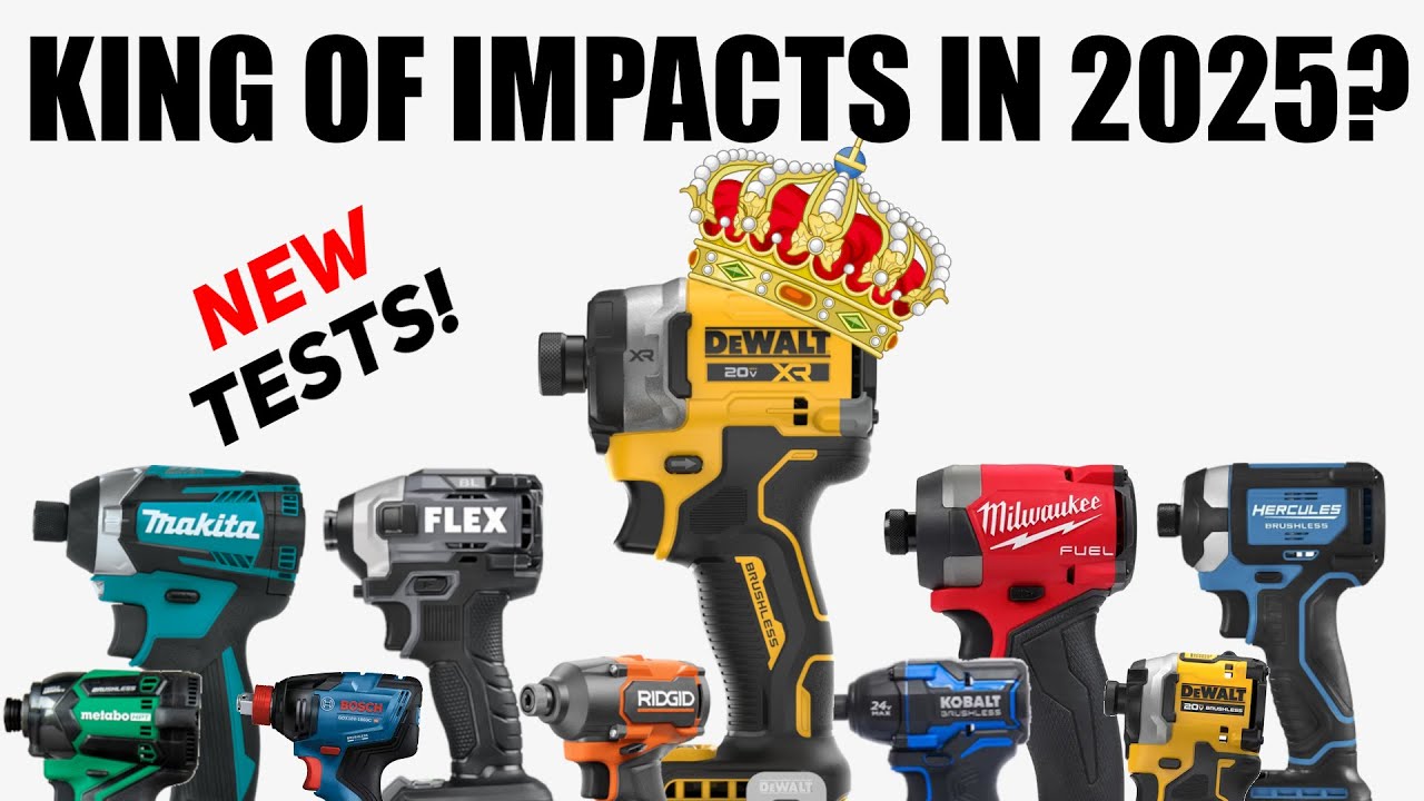 BEST Impact Driver in 2025?  DeWalt, Milwaukee, Flex, Makita and More!