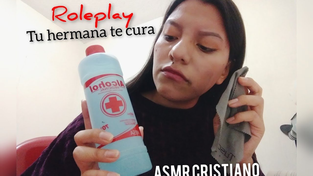 Roleplay tu hermana te cura un golpe - ASMR Cristiano, susurros y lectura 🥰