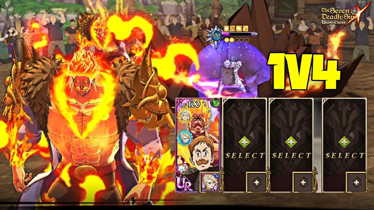 ESCANOR 1v4 PvP! Seven Deadly Sins: Grand Cross