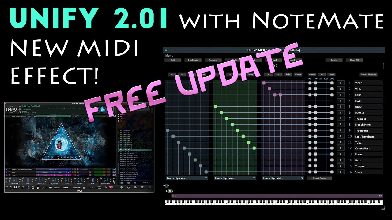 Unify 2.01 FREE UPDATE w/NEW MIDI Effect Included!