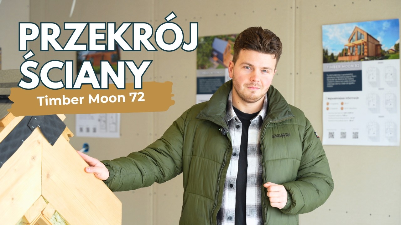 PRZEKRÓJ ŚCIANY OTWARTEJ DYFUZYJNIE: DOMY SZKIELETOWE TIMBER MOON