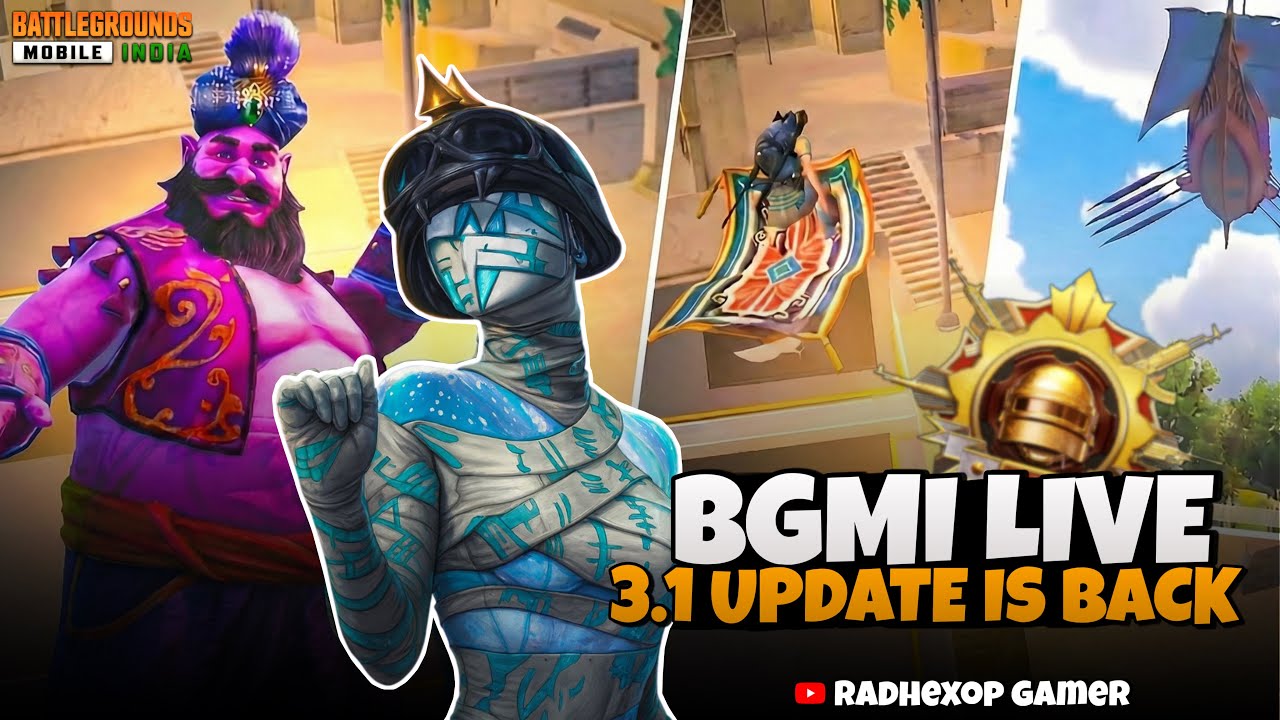 OLD GEN IS BACK 😱 ALADDIN 3.1 UPDATE RETURNS | MAGIC CARPET | BGMI LIVE #RADHEXOP