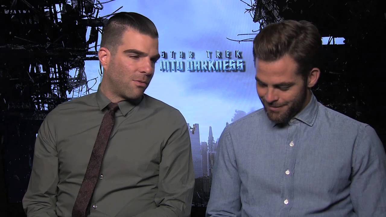 Star Trek Into Darkness Zachary Quinto Chris Pine - Celebrity Interviews