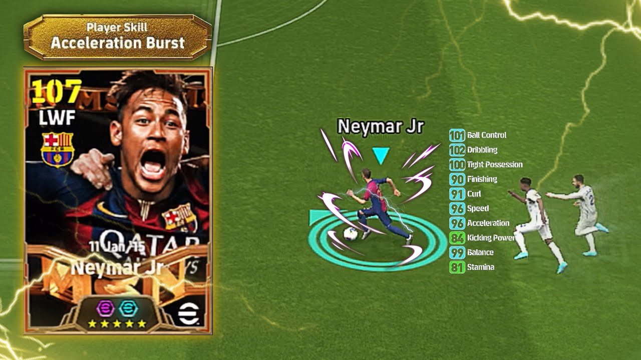 NEYMAR JR NHƯ HỔ MỌC THÊM CÁNH VỚI SKILL ĐẶC BIỆT MỚI ACCELERATION BURST || Efootball 2025