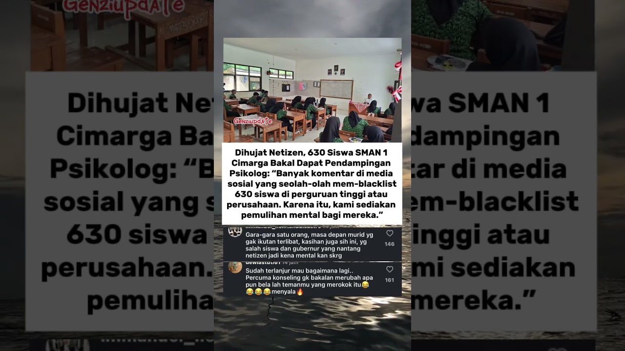 Di hujat Netizen siswa SMAN 1 Cimarga minta dampingan psikolog #beritaviral