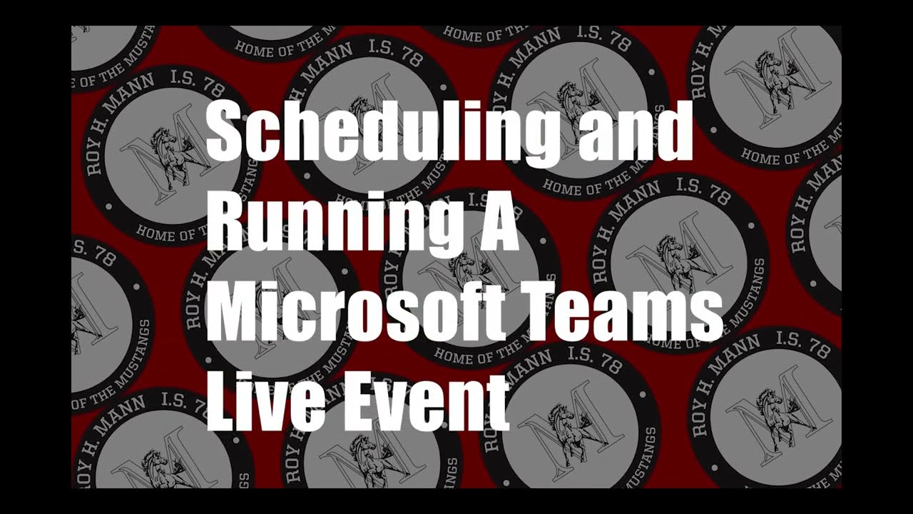Teams Live Event Tutorial