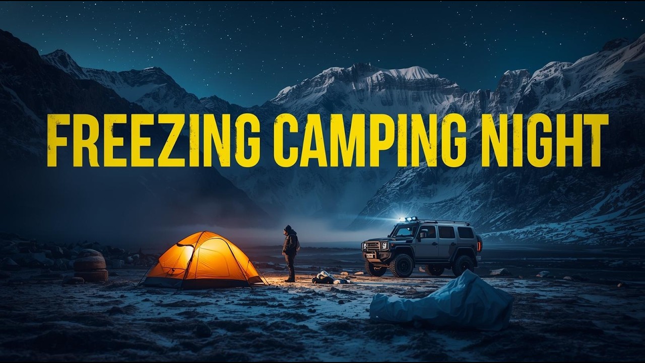 Путешествие в кемпинг Trail B&B 🏔️ | Ночной поход с ночевкой на морозе