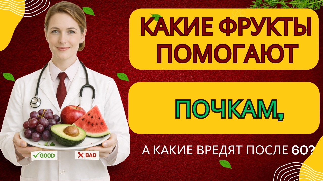 Какие фрукты помогают почкам, а какие вредят после 60? |Здоровье пожилых людей