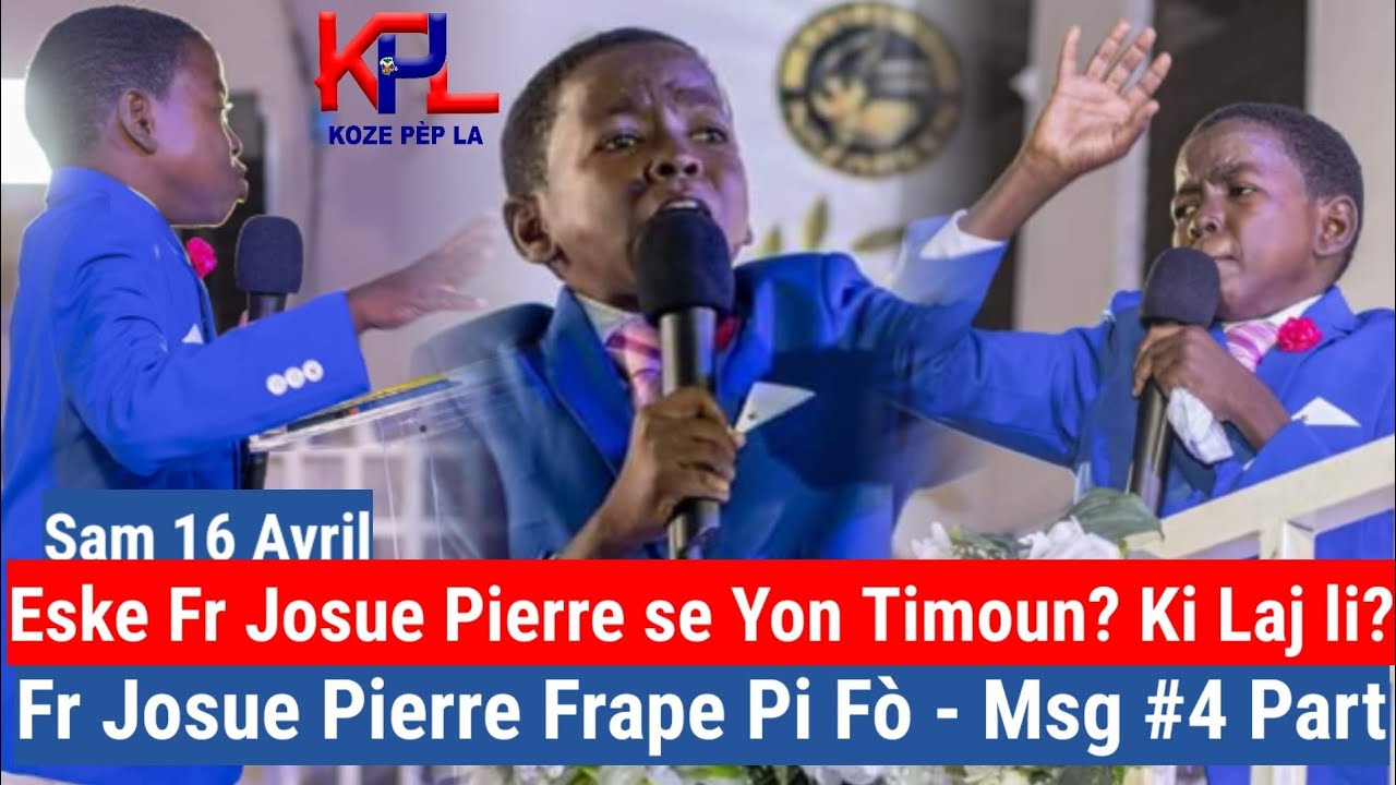 Fr Josué Pierre ap frape Pirèd Pifò - Pastè Yo Resi sezi Tranble.Msg #4 Part -Sam 16 Avril