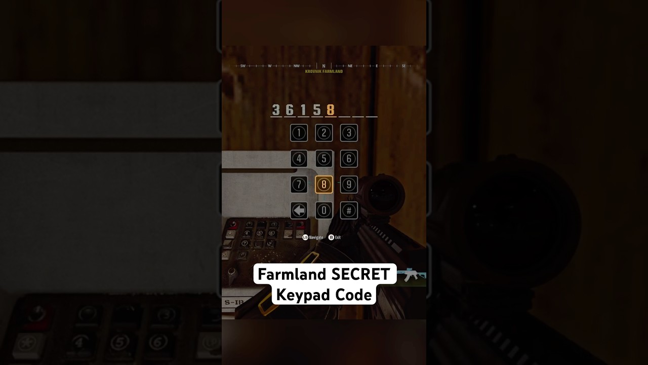 Warzone Verdansk *SECRET* Farmland Keypad Code #warzone #callofduty #bo6 #verdansk